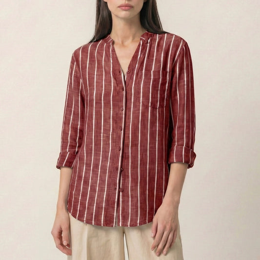 Lunezzo Coastal Breeze Striped Shirt