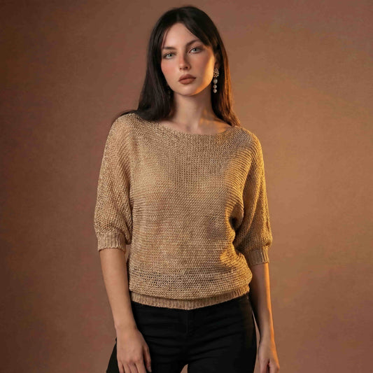 Lunezzo Textured Knit Sweater