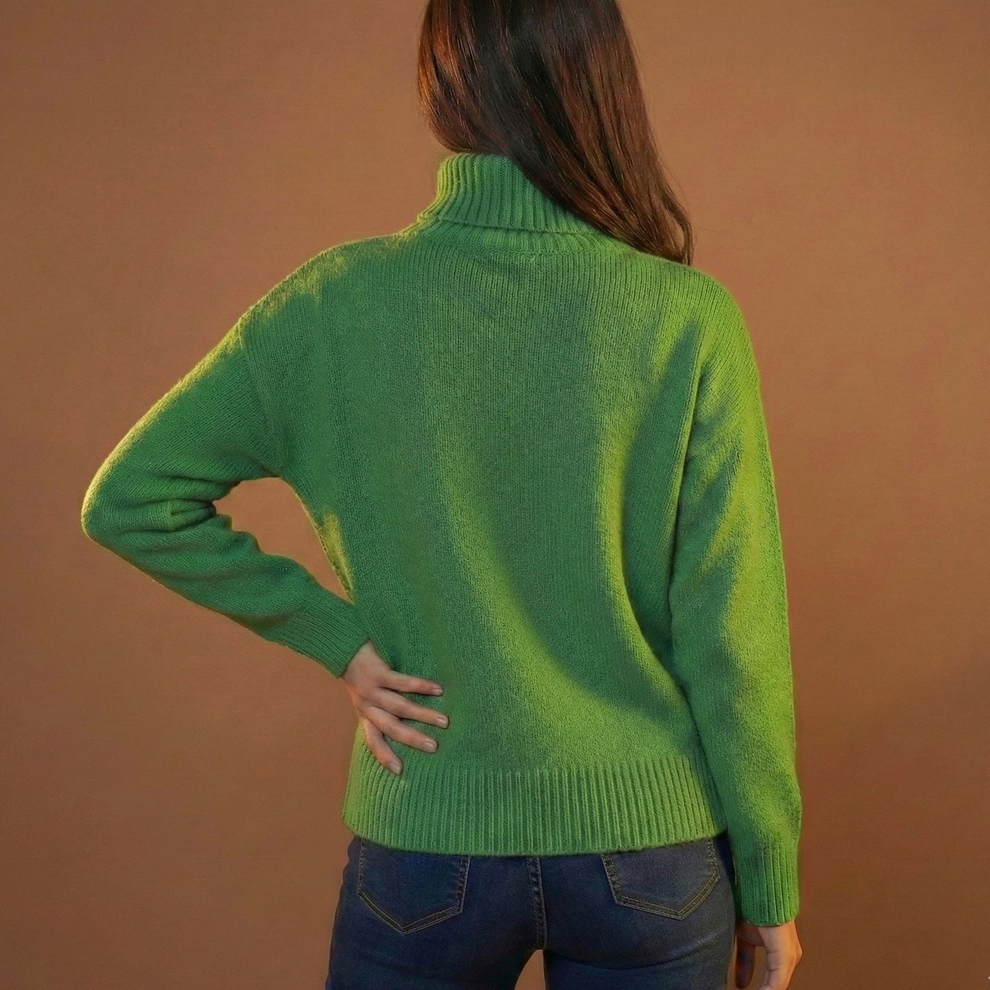 Oversized High-Neck Sweater