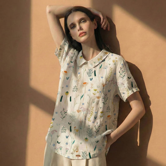 Lunezzo Wildflower Button-Up Shirt