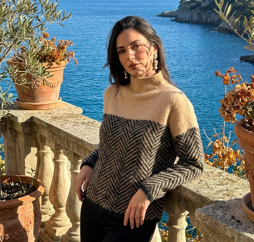 Herringbone_Color-Block_Sweater_model5