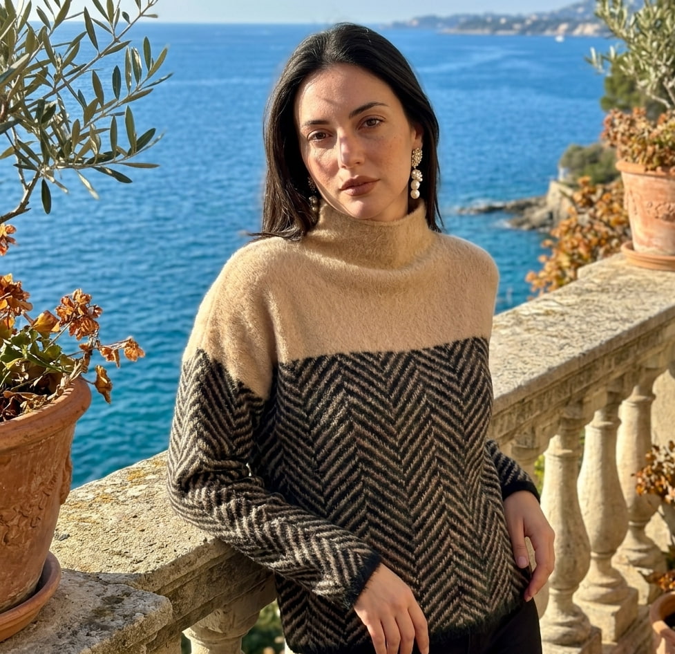 Herringbone_Color-Block_Sweater_model7