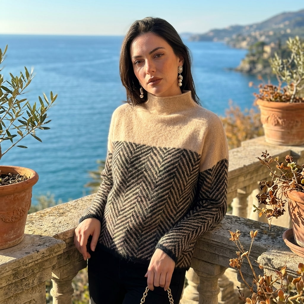 Herringbone_Color-Block_Sweater_model8