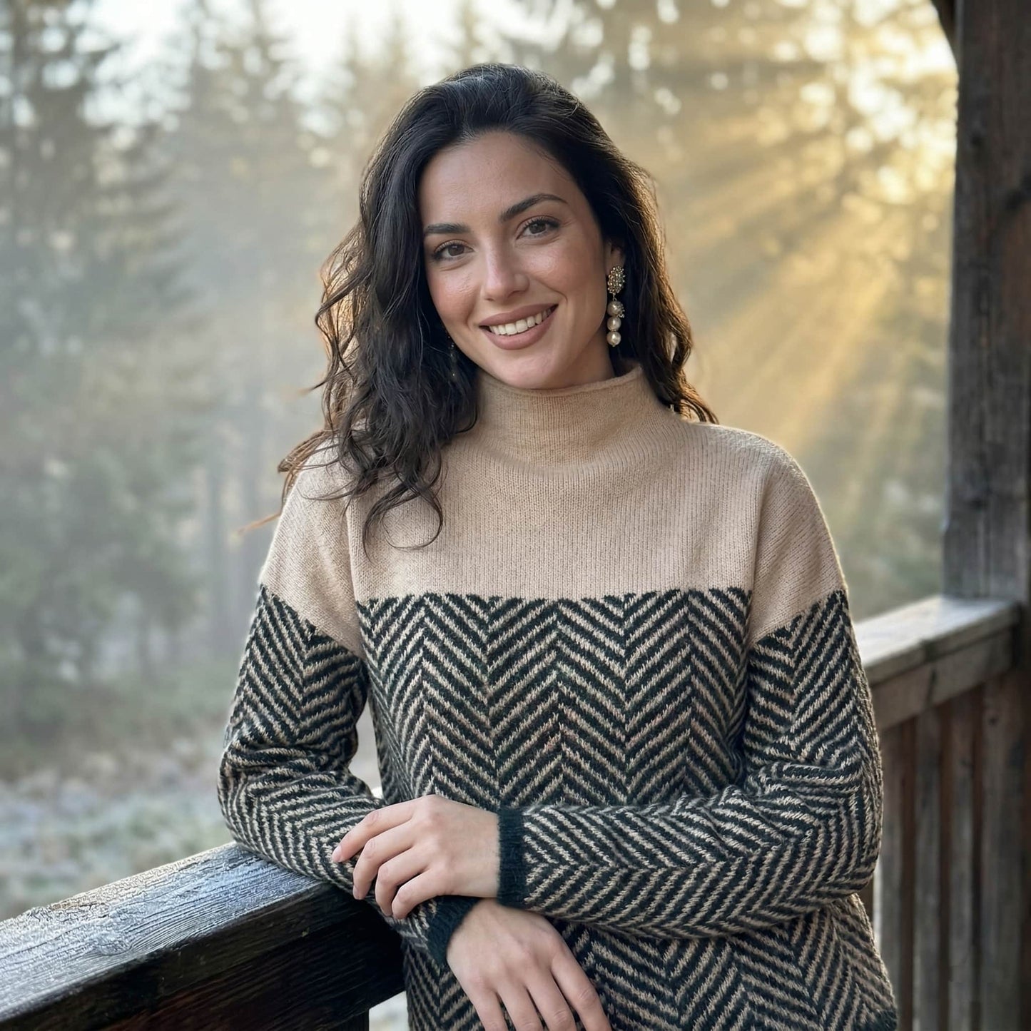 Herringbone_Color-Block_Sweater_model_3