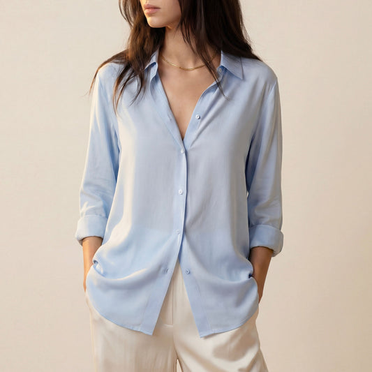 Lunezzo Essential Soft-Touch Shirt Blouse