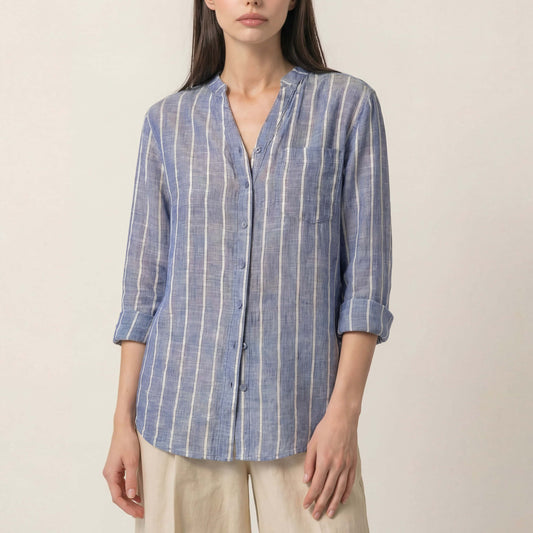 Lunezzo Coastal Breeze Striped Shirt