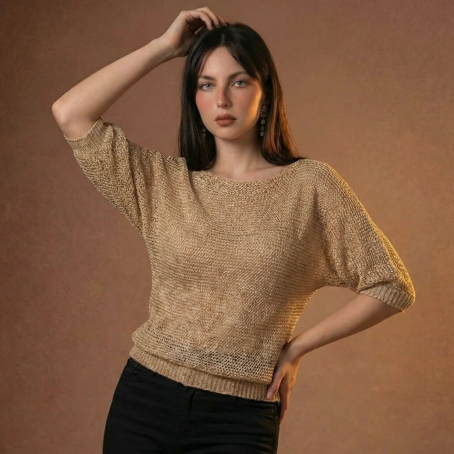Lunezzo Textured Knit Sweater