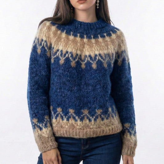 Nordic Pattern Knit Sweater