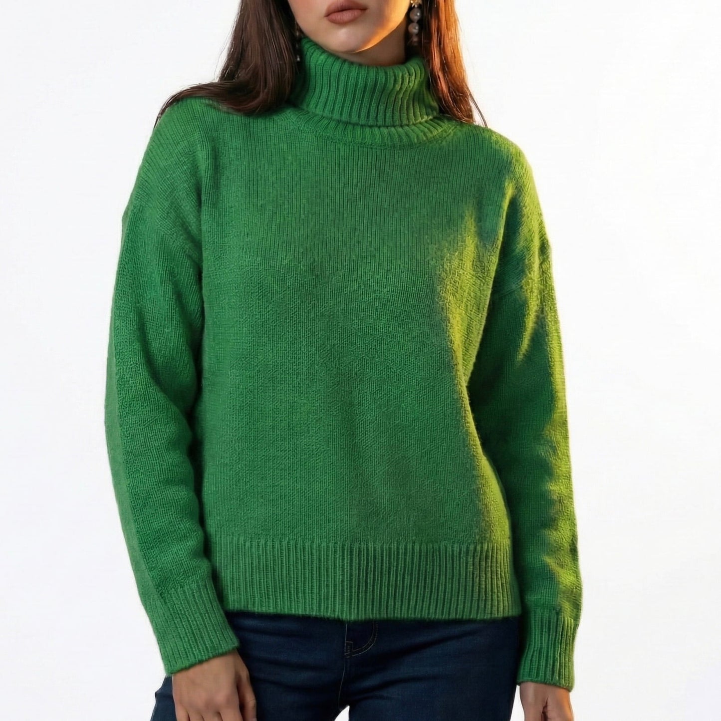 Oversized High-Neck Sweater