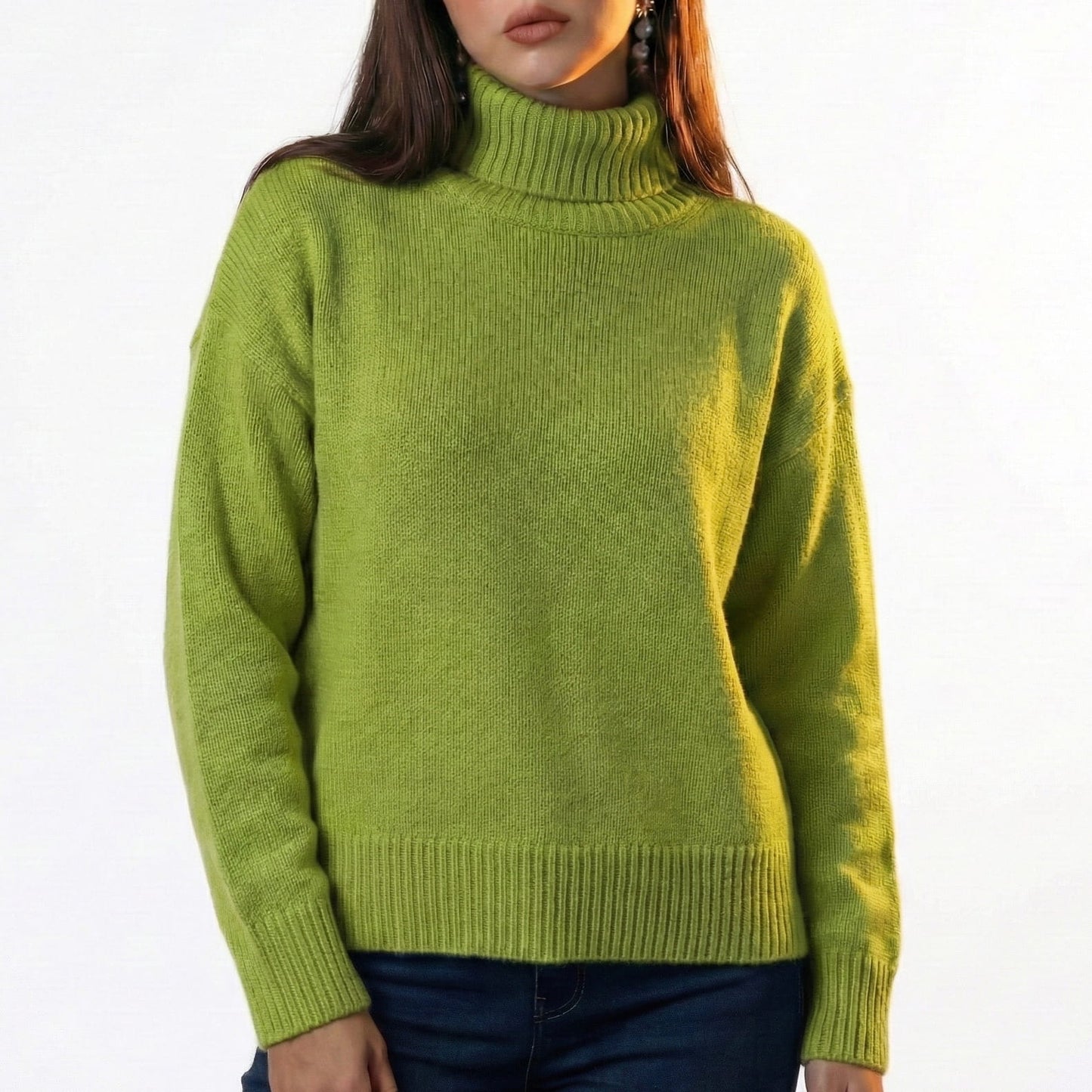 Oversized High-Neck Sweater
