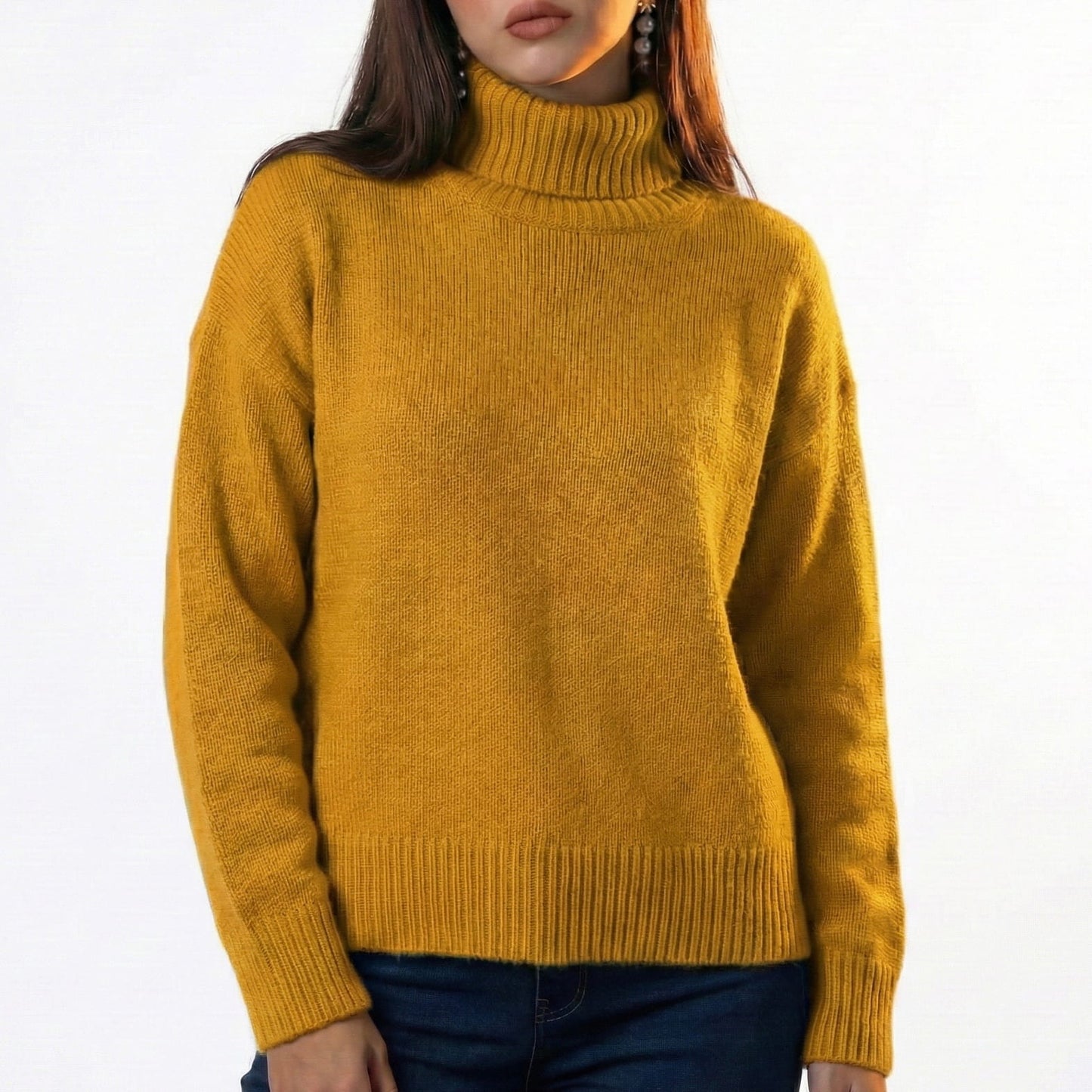Oversized High-Neck Sweater