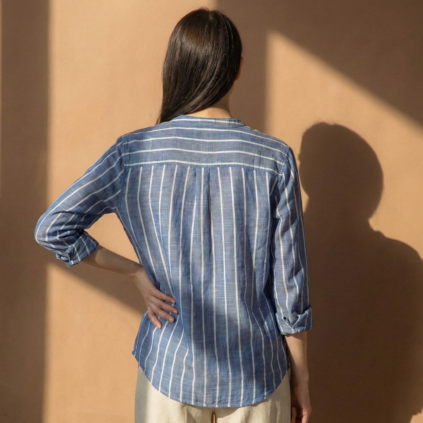 Lunezzo Coastal Breeze Striped Shirt back