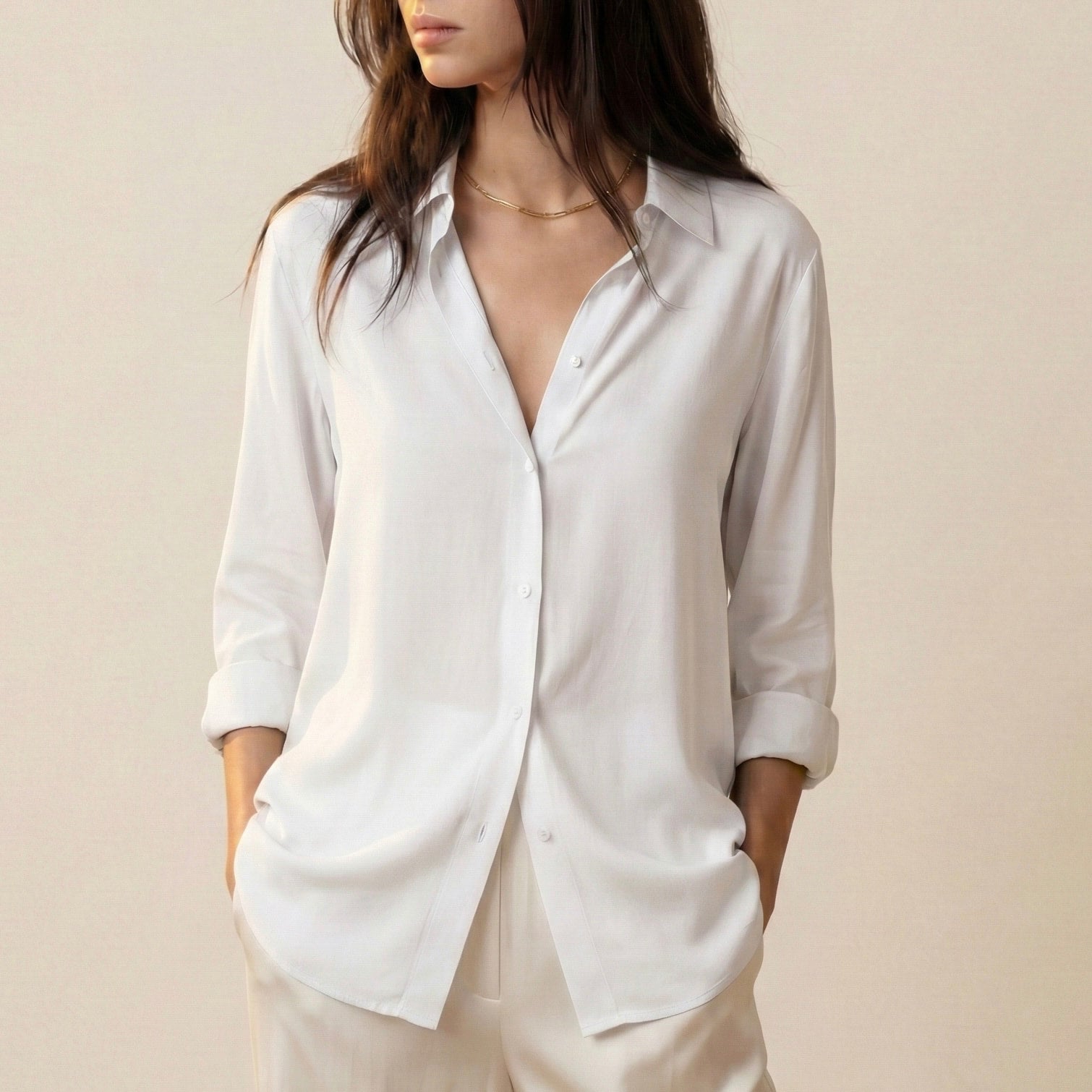 Lunezzo Essential Soft-Touch Shirt front 3