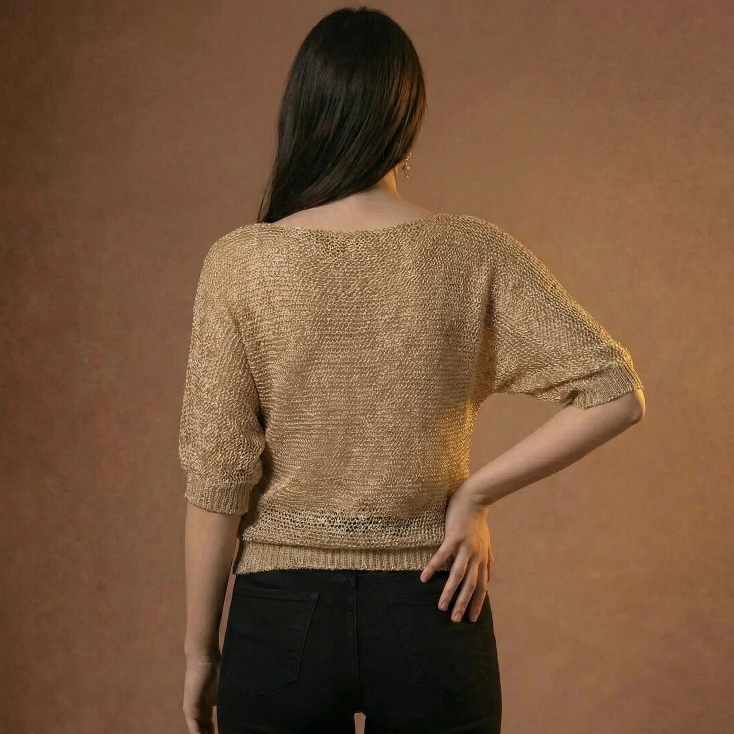 Lunezzo Textured Knit Sweater back