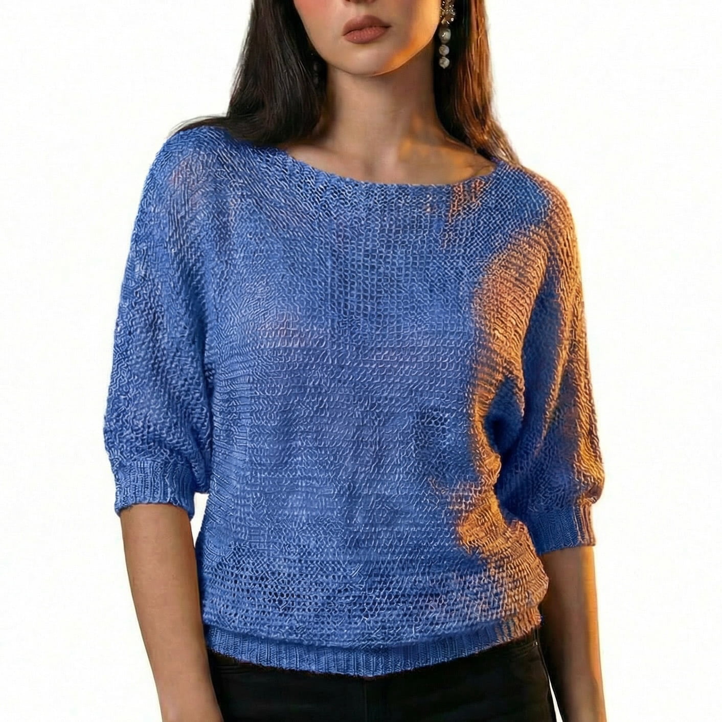 Lunezzo Textured Knit Sweater front 2
