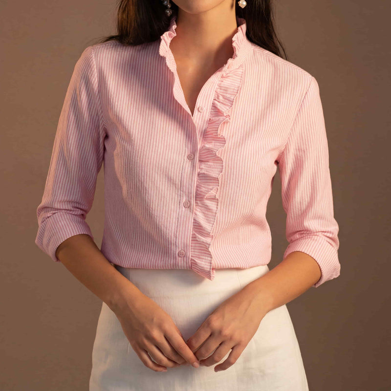 Lunezzo Women's Effortless V-Neck Blouse 3