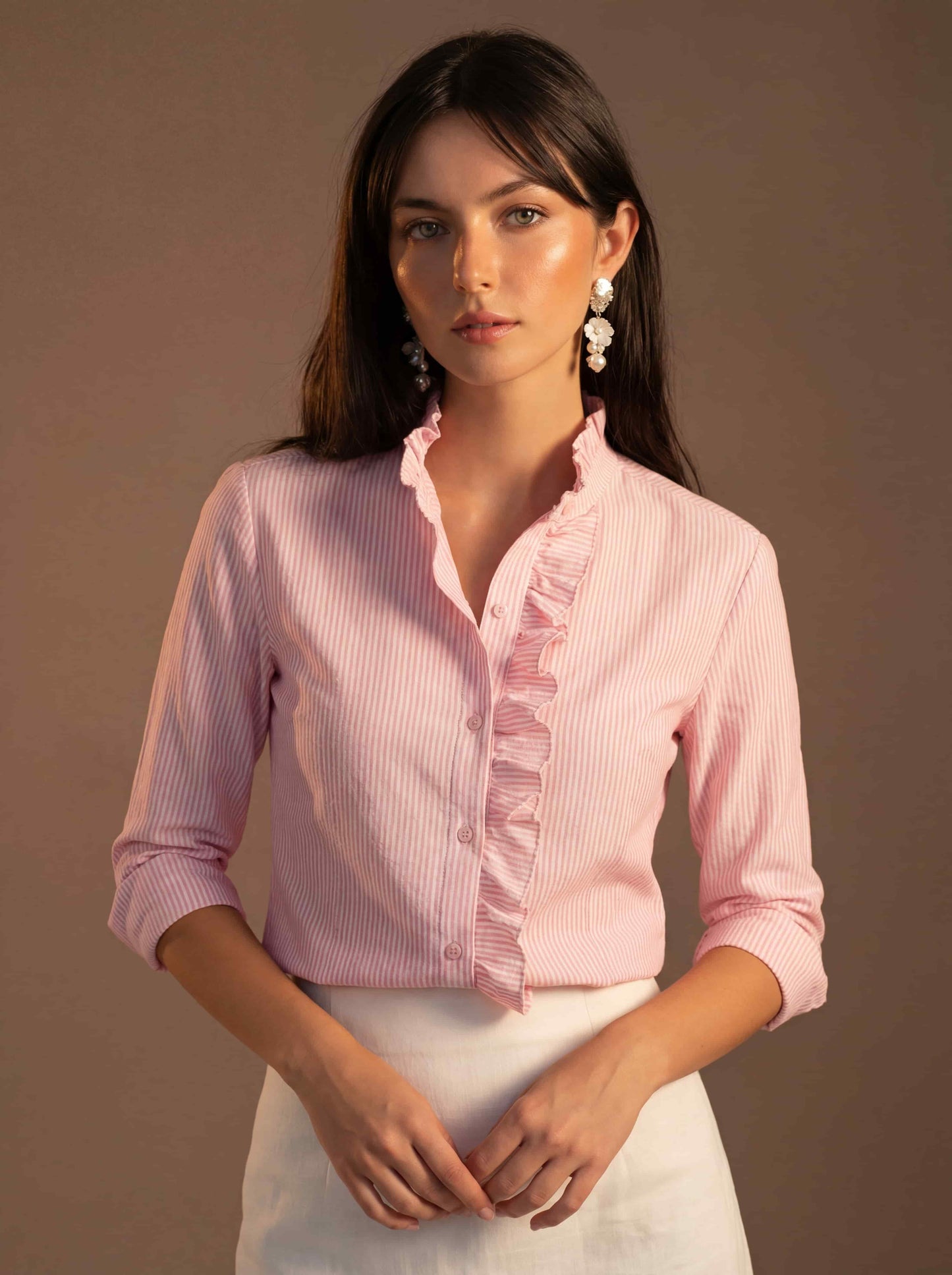 Lunezzo Women's Effortless V-Neck Blouse